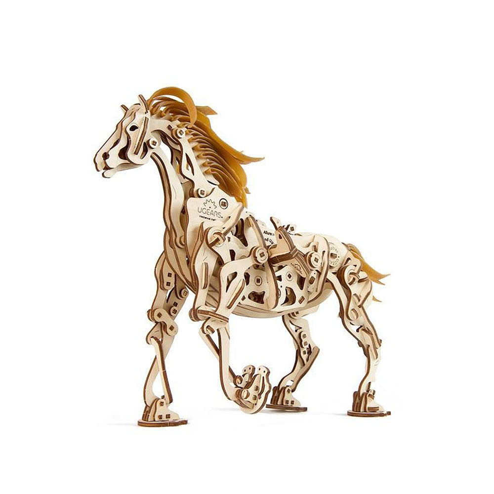 Made in Ukraine UGears Mechanical Horse Wooden 3D Puzzle DIY Model Kit