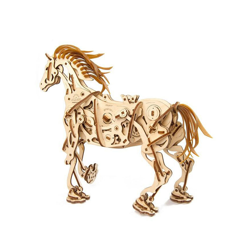 Made in Ukraine UGears Mechanical Horse Wooden 3D Puzzle DIY Model Kit