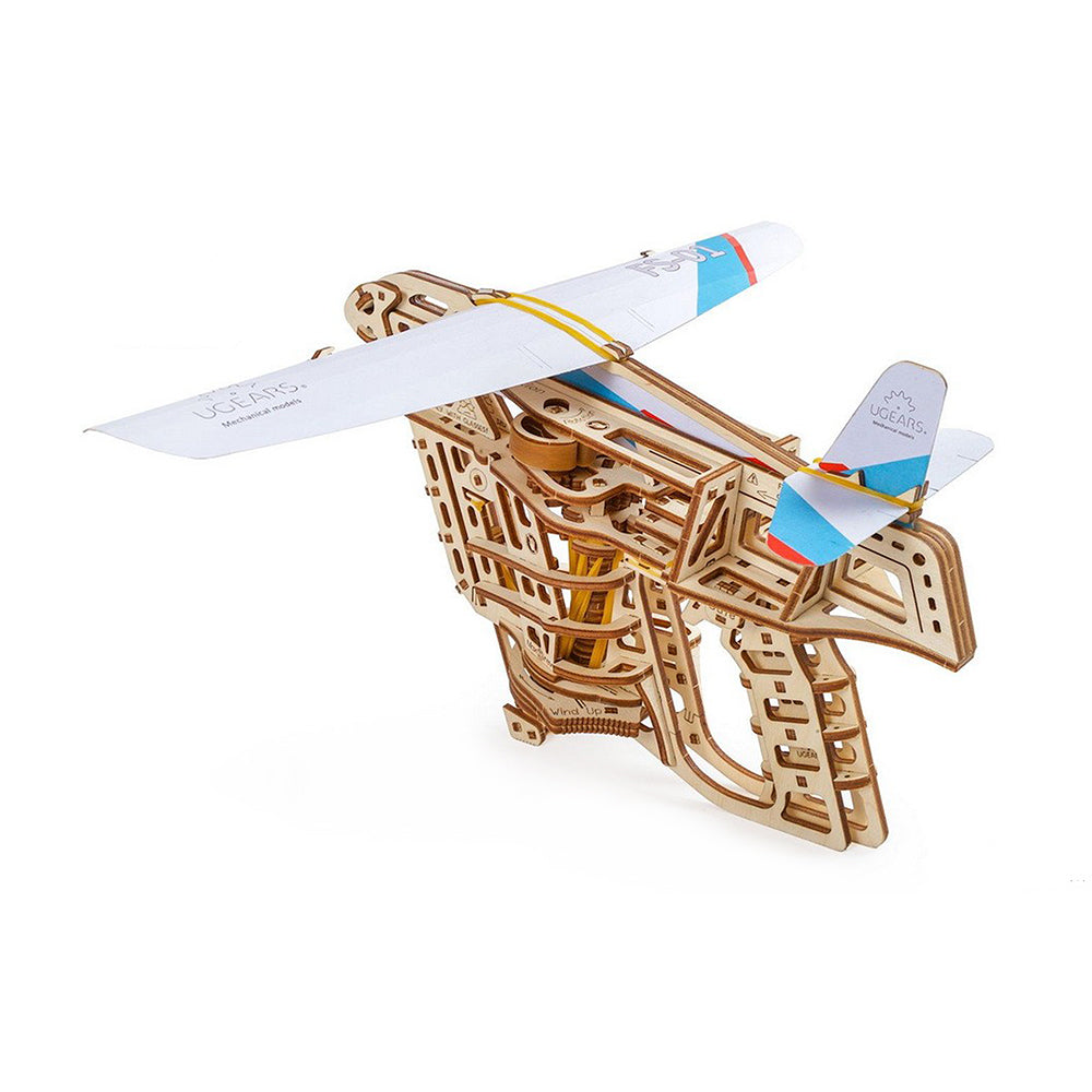 Made in Ukraine UGears Flight Starter Mechanical 3D Puzzle DIY Model Kit