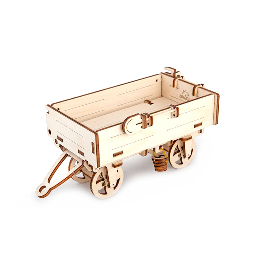 Made in Ukraine UGears Tractor"™s Trailer Mechanical 3D Puzzle DIY Model Kit