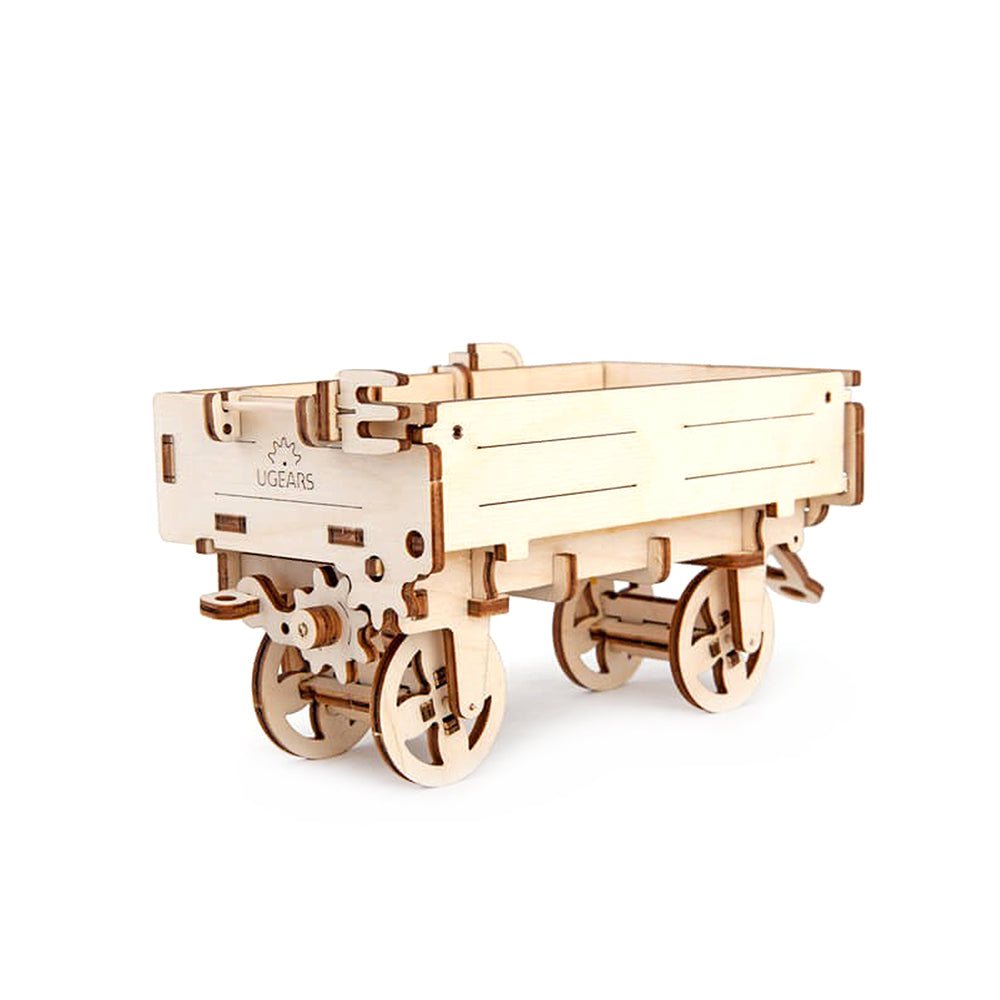 Made in Ukraine UGears Tractor"™s Trailer Mechanical 3D Puzzle DIY Model Kit