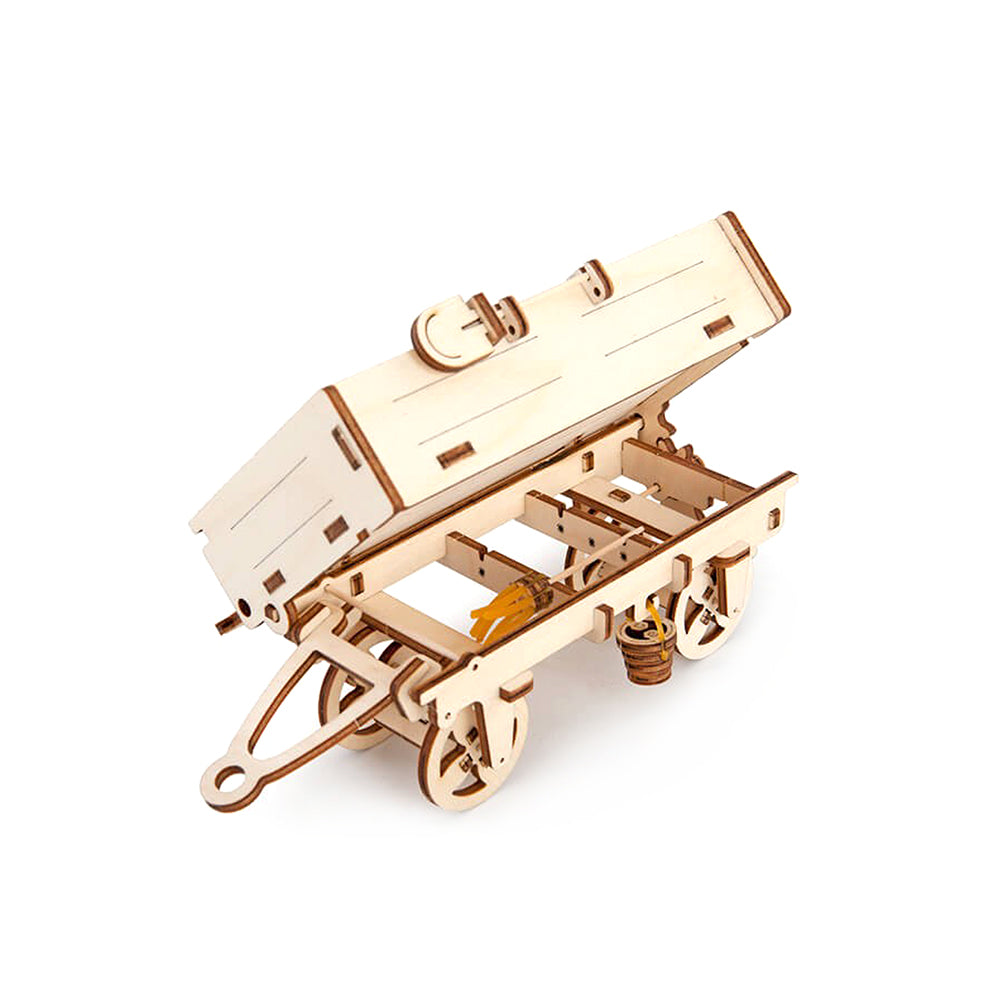 Made in Ukraine UGears Tractor"™s Trailer Mechanical 3D Puzzle DIY Model Kit