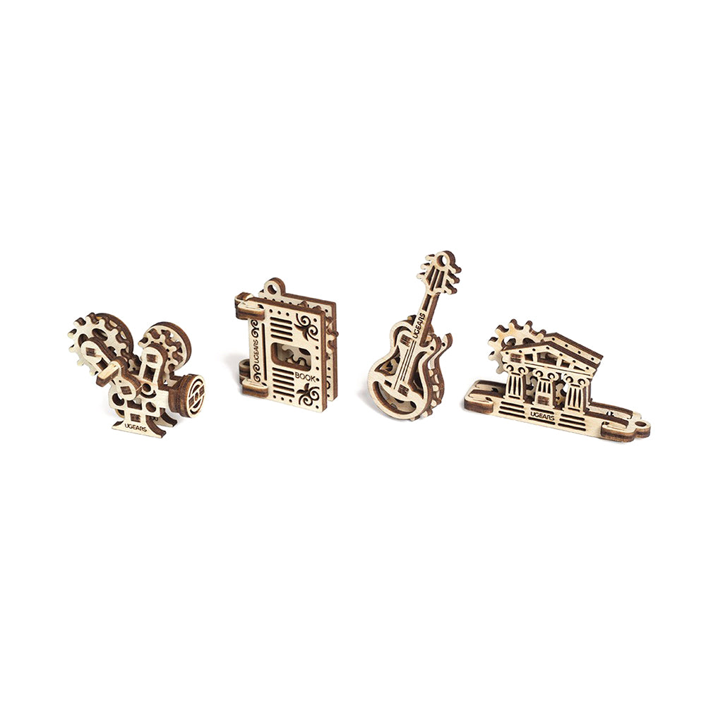 Made in Ukraine UGears 70020C Fidgets Creation Set of 4 Model Wooden Model Kit