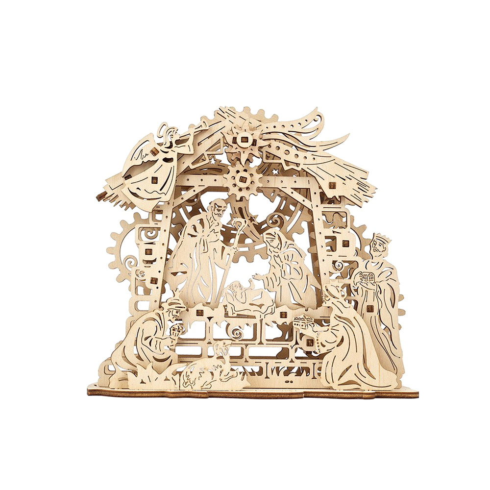 Ukraine Made UGears Nativity Scene Construction Set Wooden Mechanical Puzzle Kit