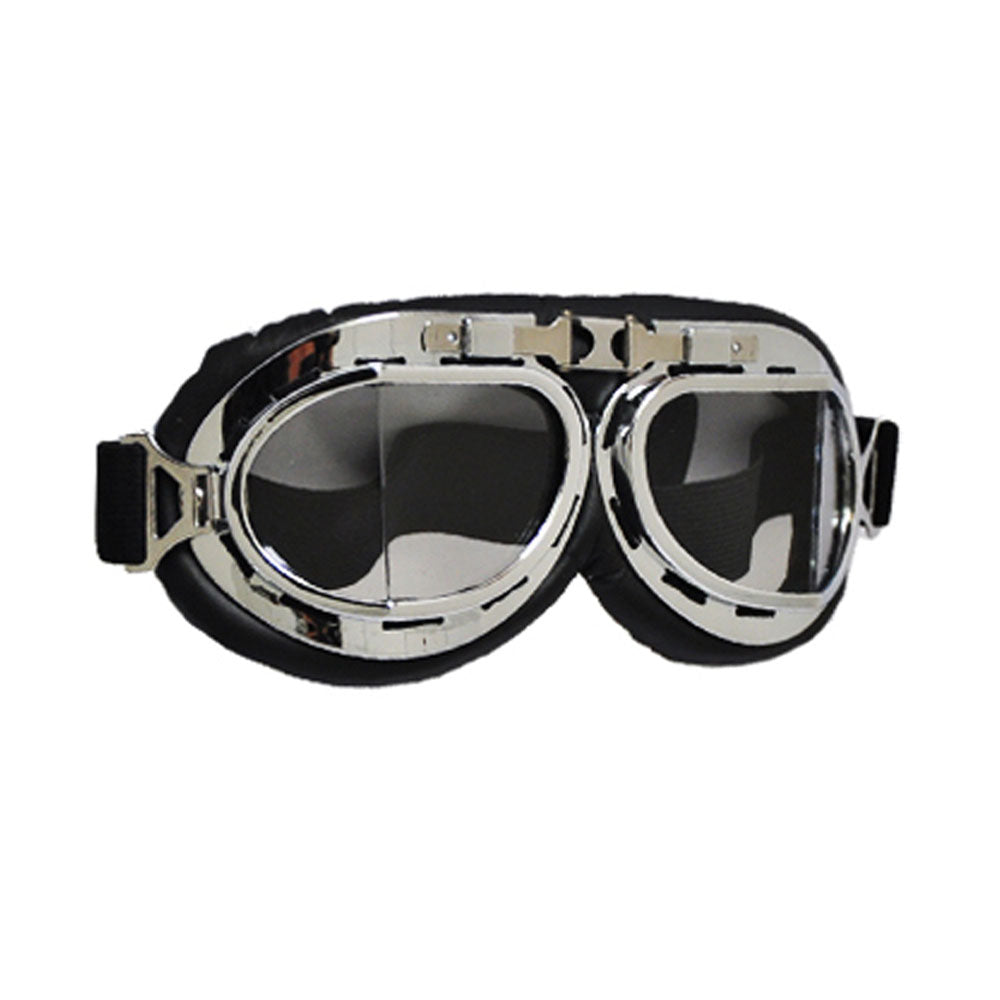 Motorcycle Helmet Goggles Copper Frame Glasses Dustproof Anti-UV-Clear