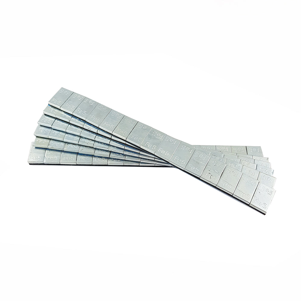 6 Strips 75G Stick-On Wheel Balance Weights-5Gram Steel (Fe) No Fall Off Tape