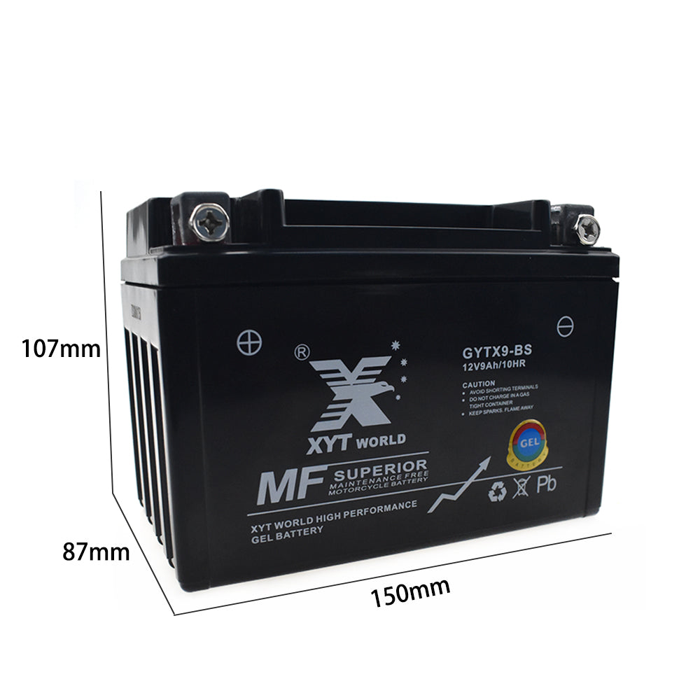 YTX9-BS Motorcyle GEL Battery For Suzuki GSX600F GSX650F GSX750F Kawasaki etc.