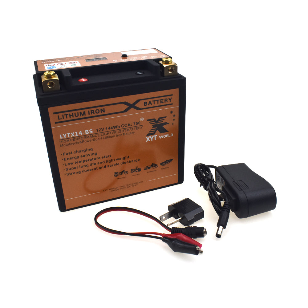 LYTX14-BS Motorcyle Lithium Battery For Triumph Tiger 900 955 1050 Kawasaki etc.