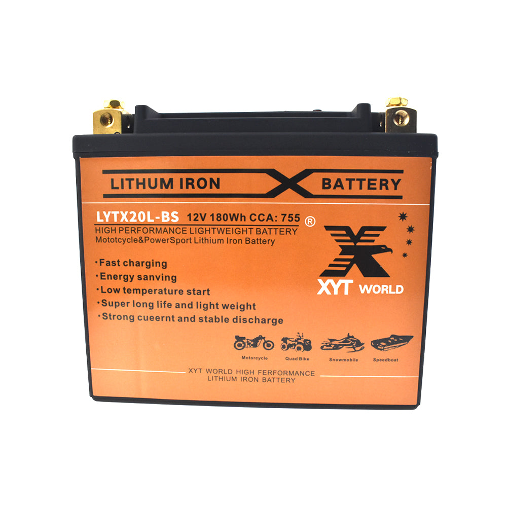 LYTX20L-BS Motorcyle Lithium Battery For Harley-Davidson FLS 1690 1803 Kawasaki