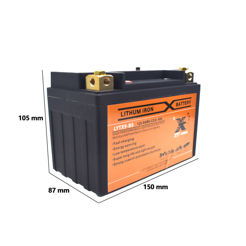 LYTX9-BS Motorcyle Lithium Battery For Kawasaki ZX 600 636 900 KTM Honda Suzuki