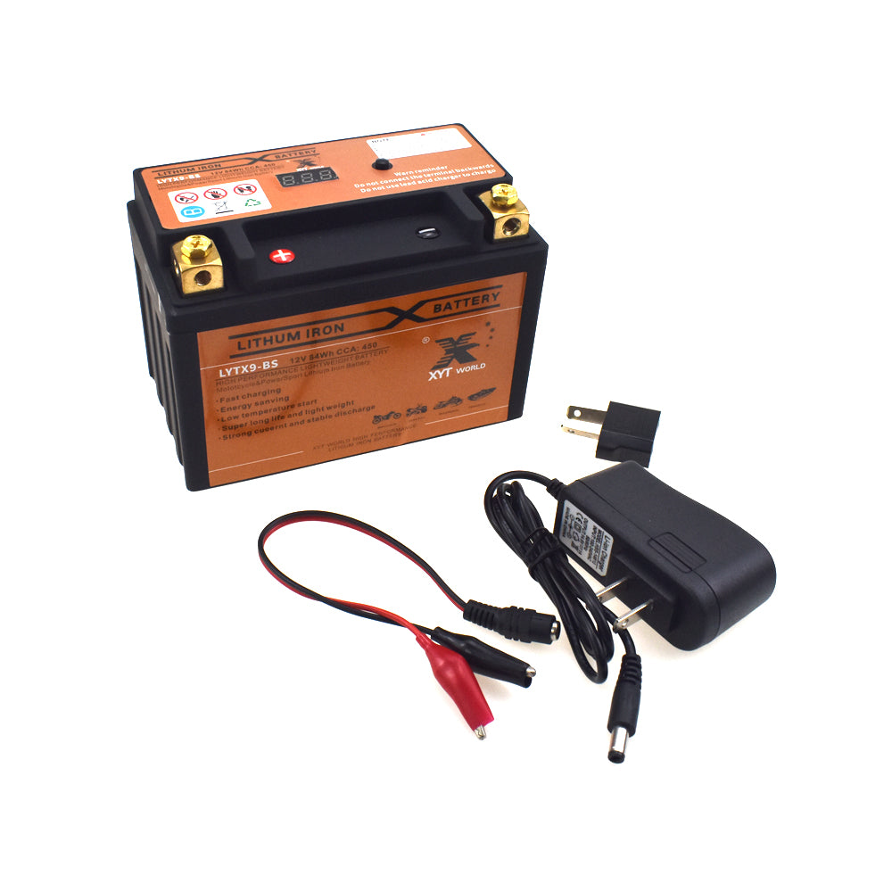 LYTX9-BS Motorcyle Lithium Battery For Kawasaki ZX 600 636 900 KTM Honda Suzuki