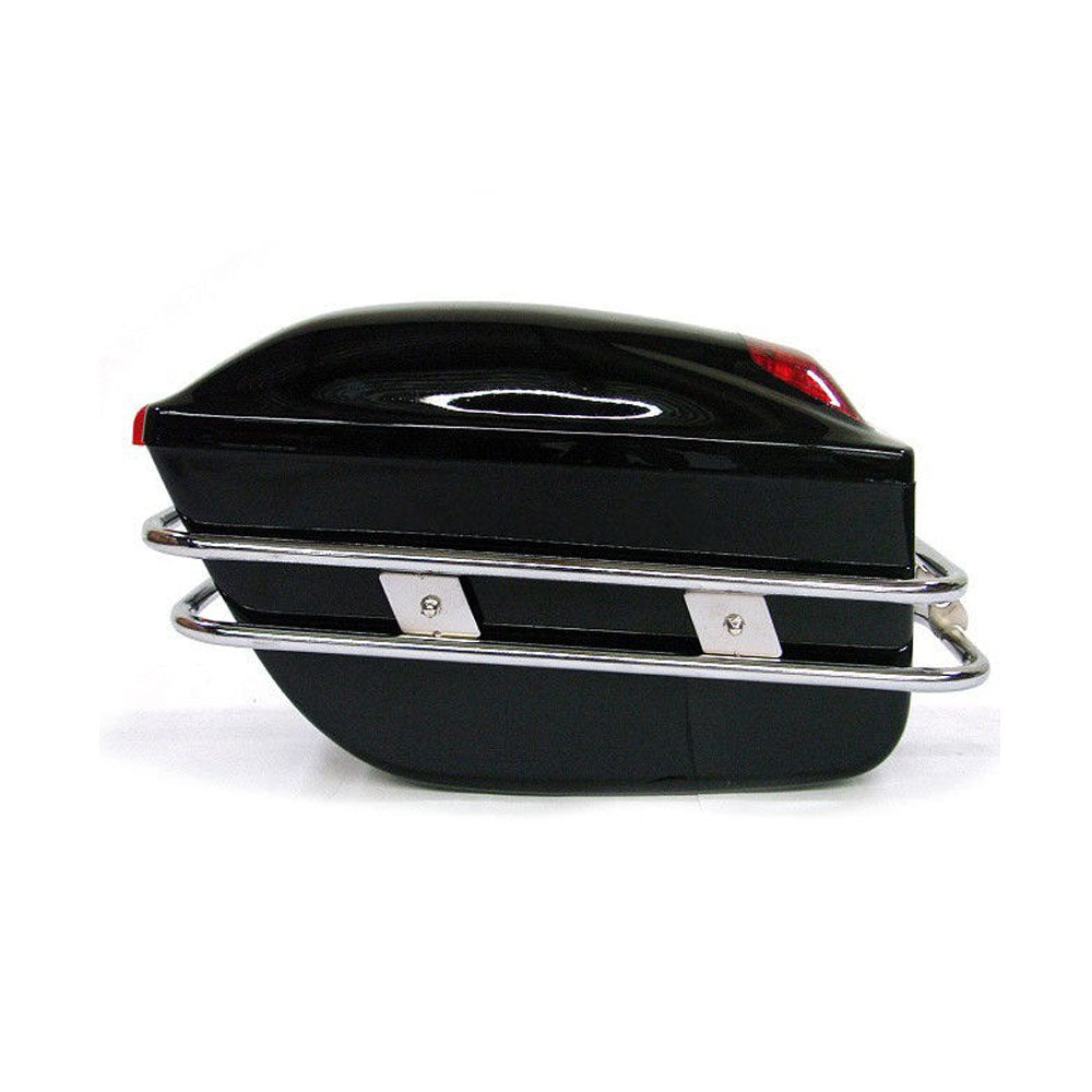 Side Hard Trunk Saddle Bags For Kawasaki VN1500E Classic VN1500L Nomad FI VN1600A Classic VN1700A Voyager ABS etc.