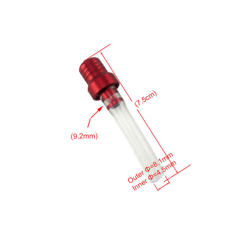 Motorcycle Dirt Bike Oil Tank Fuel Cap Valve Vent Breather Hose Tube CNC-Red
