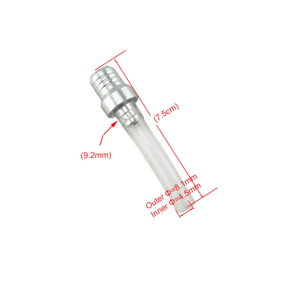 Motorcycle Dirt Bike Oil Tank Fuel Cap Valve Vent Breather Hose Tube CNC-White
