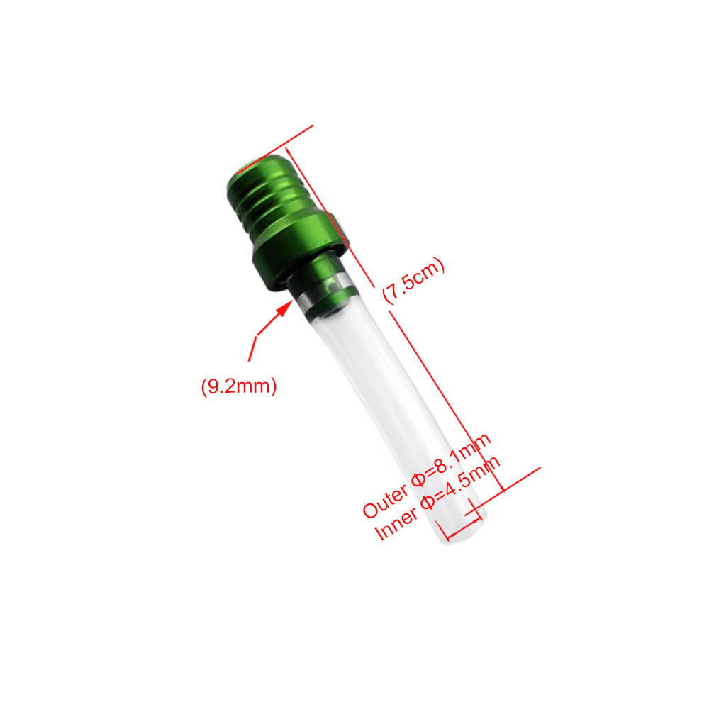 Motorcycle Dirt Bike Oil Tank Fuel Cap Valve Vent Breather Hose Tube CNC-Green
