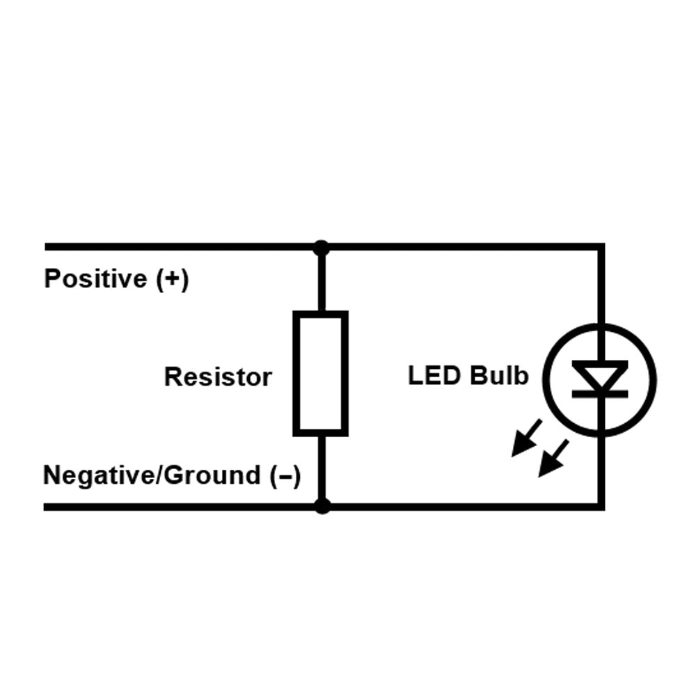 2 x Motorcyle LED Load Resistors Fix Indicators Turn Signal Fash Rate Slow Fixed