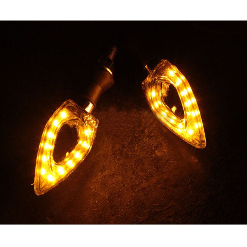 Universal Led Indicators Motorcycle Turn Signal Light MX Dirt Street Trail Bike