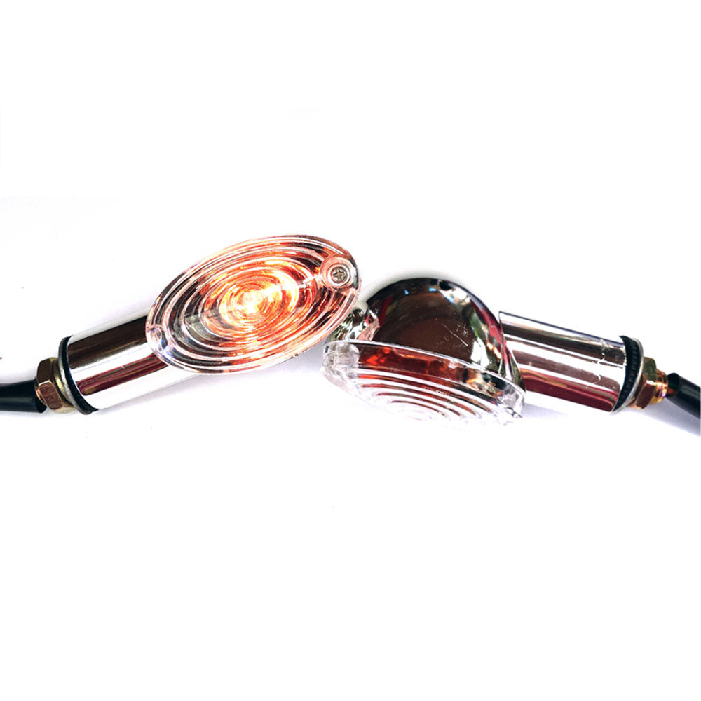 2pcs LED Indicators Turn Signal Light Harley Chopper Fit Honda Yamaha BMW