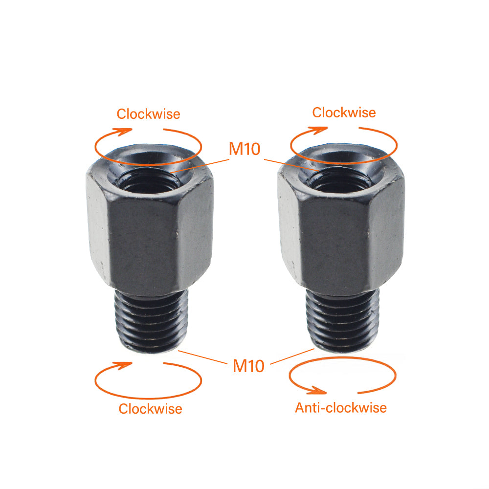 Mirror Mount Adapter R10 mm Male to R10 mm Female + L10 mm Male to R10 mm Female