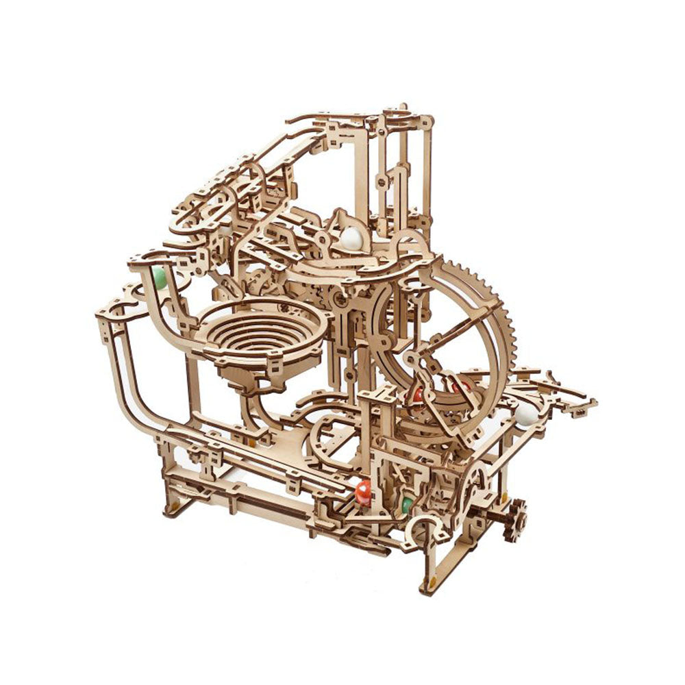 Ukraine Made UGears Marble Run Stepped Hoist Kit With 355 Pieces Pre-Cut Boards