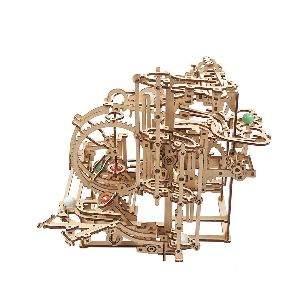 Ukraine Made UGears Marble Run Stepped Hoist Kit With 355 Pieces Pre-Cut Boards
