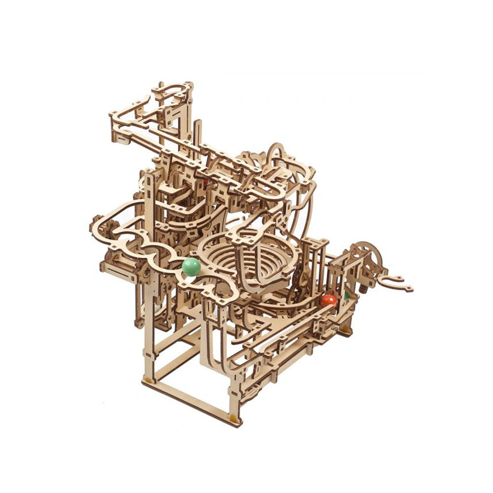 Ukraine Made UGears Marble Run Stepped Hoist Kit With 355 Pieces Pre-Cut Boards
