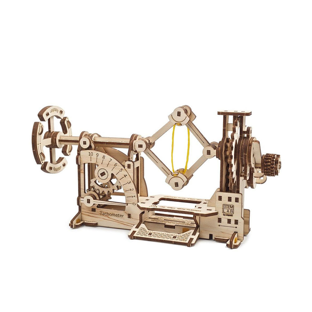 Ukraine Made UGears Stem Lab Tachometer Wooden Mechanical Model Kit 3D Puzzle
