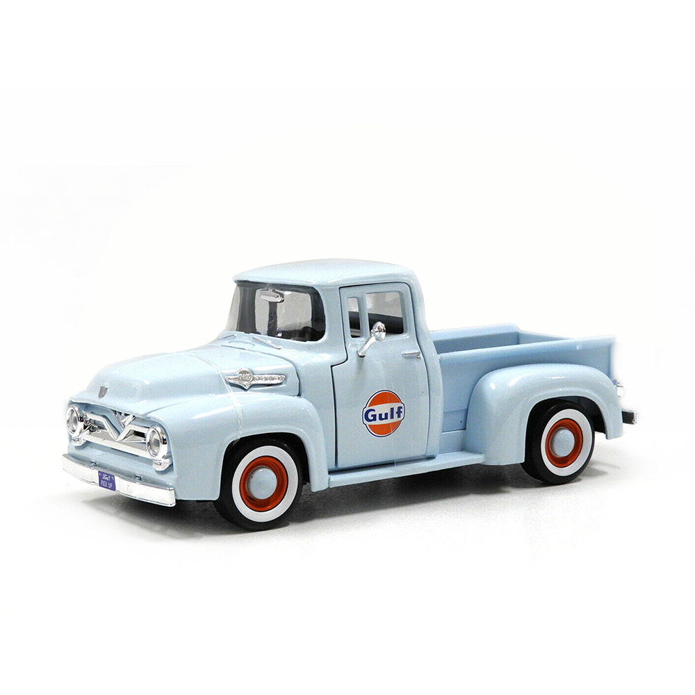 MotorMax Licensed 1:24 Scale Gulf 1955 Ford F-100 Pickup Diecast Model