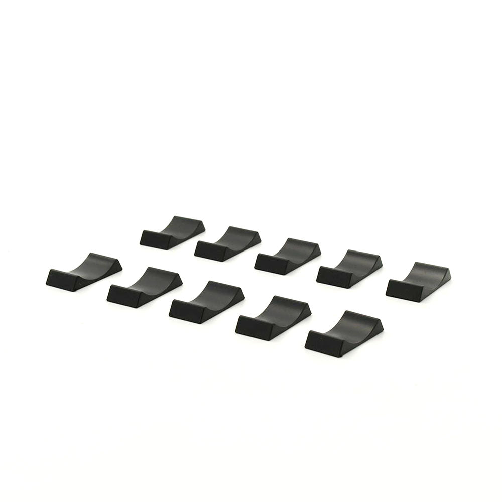 DDA Collectibles Wheel Stop Black Plastic For 1:18 Scale Vehicles 10 Pcs KC7002