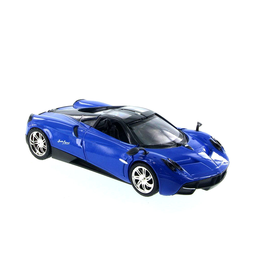 Motormax Licensed 1:24 Scale Pagani Huayra Blue Showcasts 79312 Diecast Model Toy Car