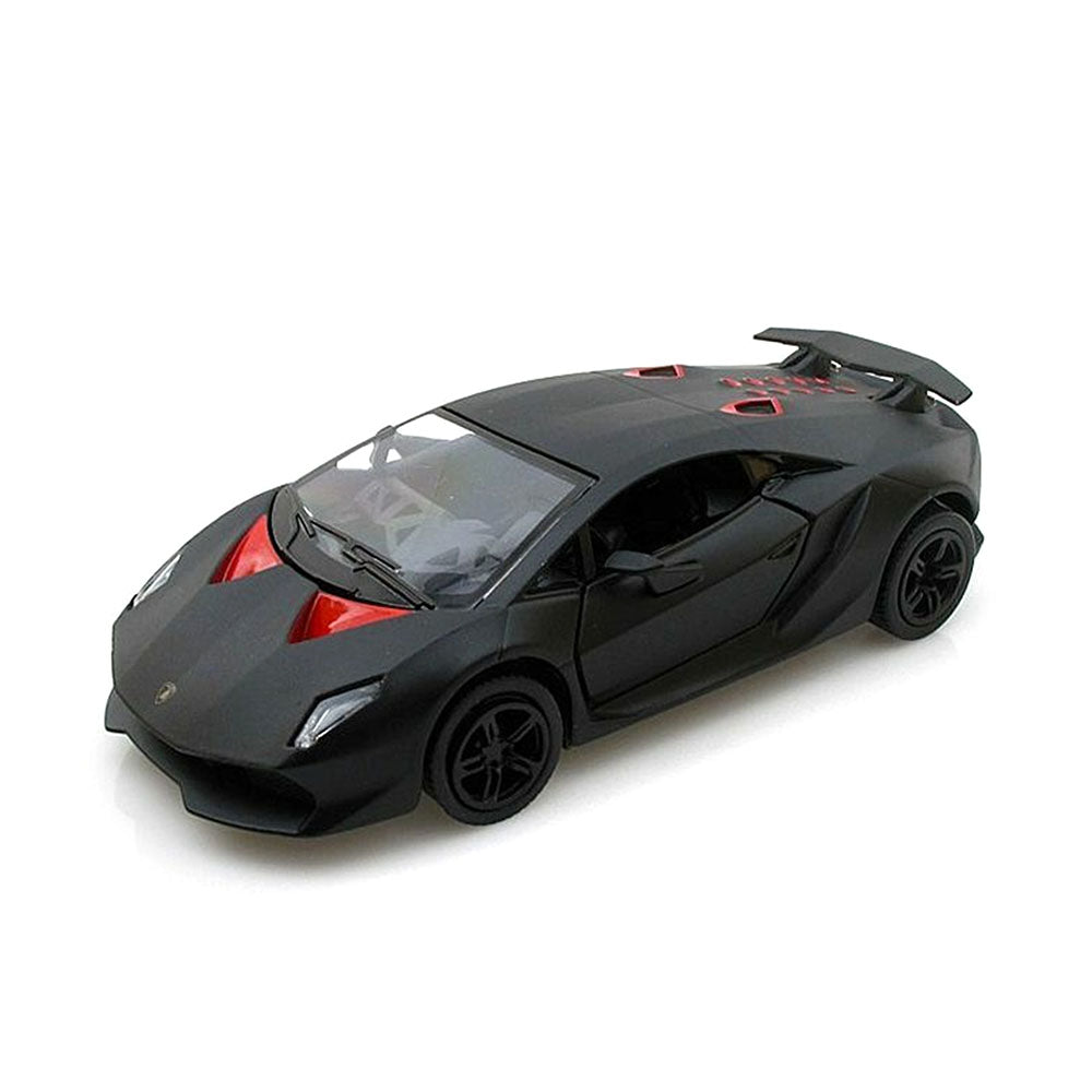 Motormax Licensed 1:24 Scale Lamborghini Sesto Elemento Matt Black Diecast Model Car