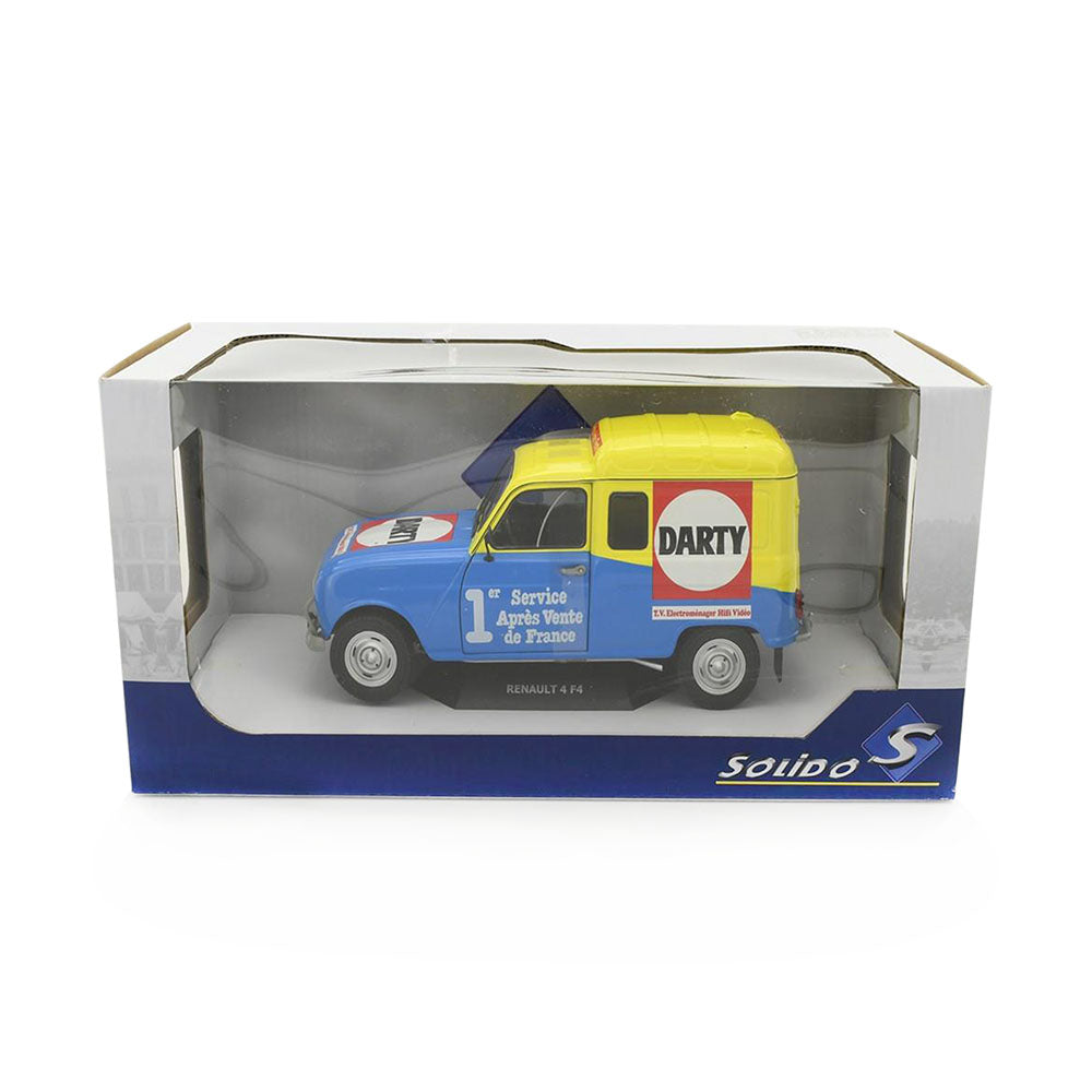 Solido Licensed 1:18 Scale 1988 Darty Renault R4F4 Model Car Kids Toy
