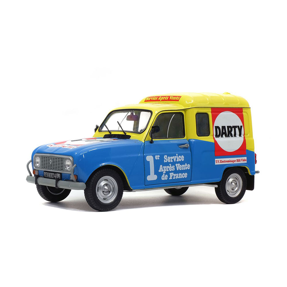 Solido Licensed 1:18 Scale 1988 Darty Renault R4F4 Model Car Kids Toy