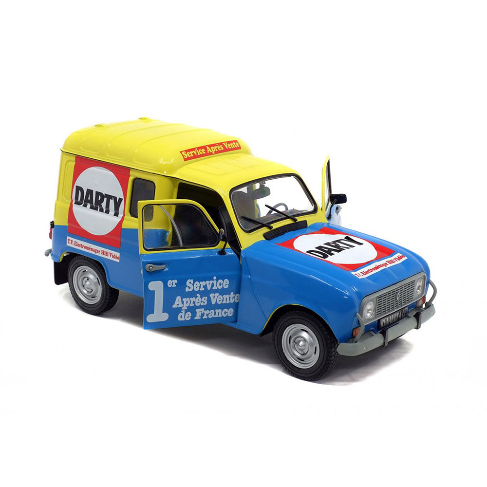 Solido Licensed 1:18 Scale 1988 Darty Renault R4F4 Model Car Kids Toy