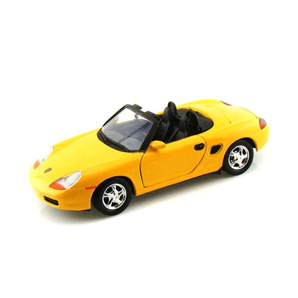 Motormax Licensed 1:24 Scale Porsche Boxster Diecast Model Car Yellow