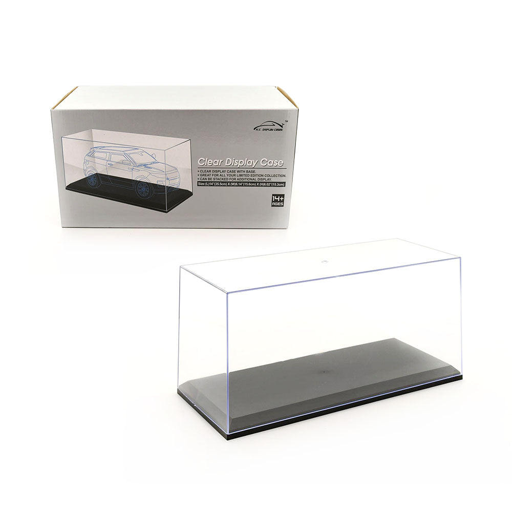 King Creation Clear Display Case With Base For 1:18 Diecast Collection Model Car