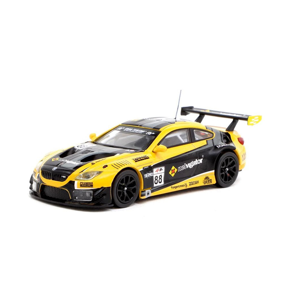 Tarmac Works 1:64 BMW M6 GT3 eRacing Grand Prix Hong Kong #88 Diecast Model Car