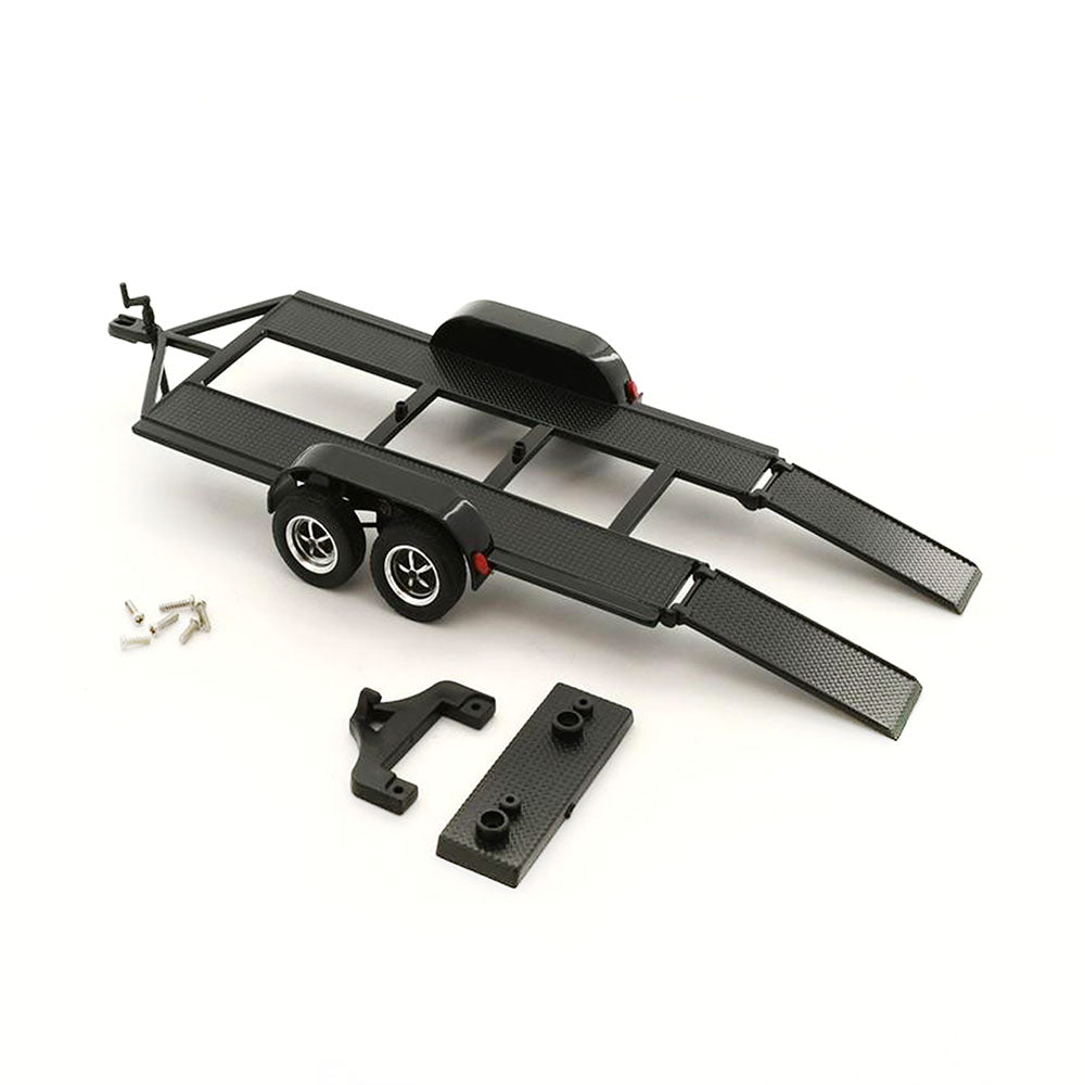 Motormax Licensed 1:24 Scale Metal Trailer With Plastic Tow Bar Black Model