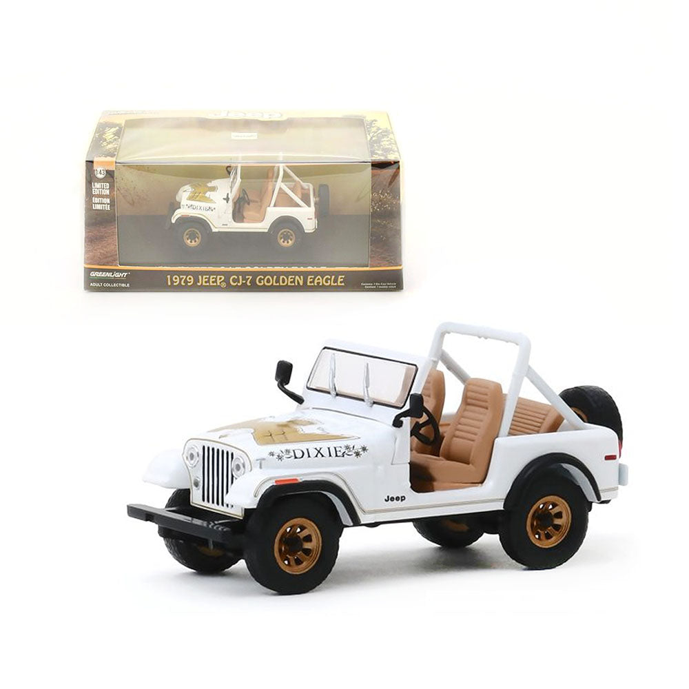 Greenlight 1:43 Scale 1979 Jeep CJ-7 Golden Eagle Dixie Movie Diecast Model Car