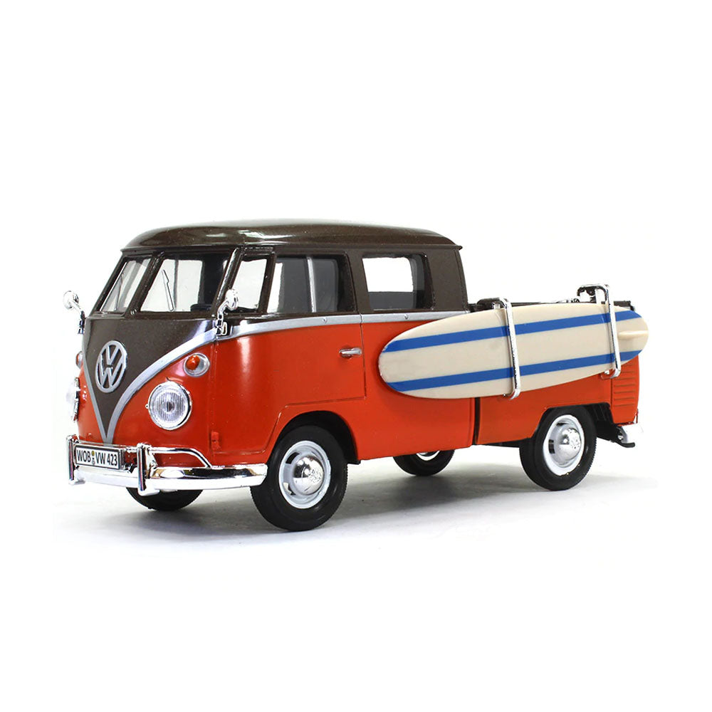 Motormax 1:24 Scale VolksWagen Type 2 With Surf Board T1 Pick Up Model