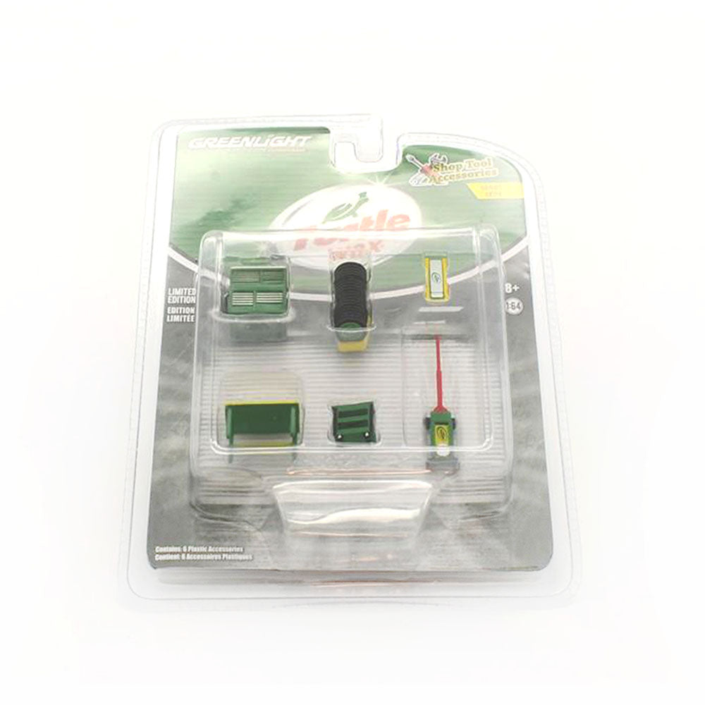 Greenlight 1:64 Scale 6 pcs Shop Tools Accessories Turtle Wax Model Collection