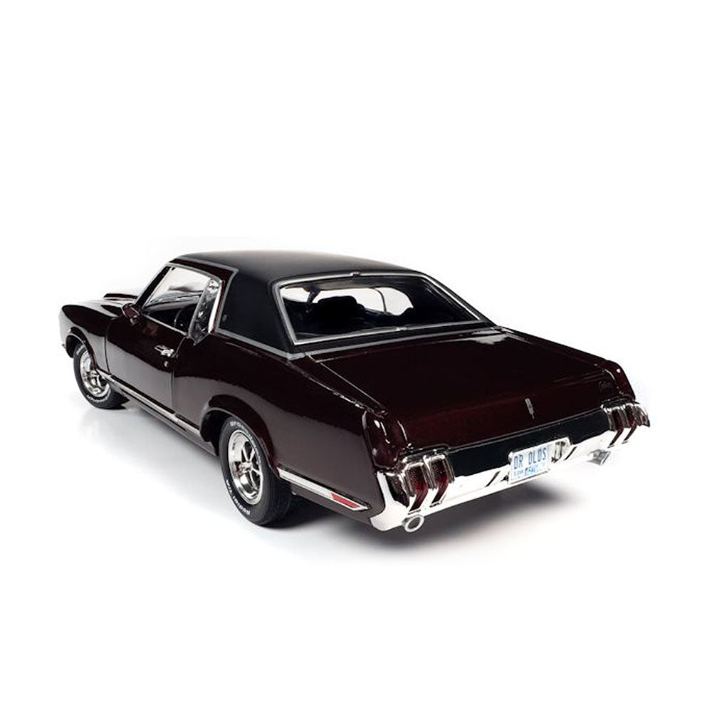 AutoWorld 1:18 Scale Olds Cutlass SX Class of 70 1970 Diecast Model Car Burgundy