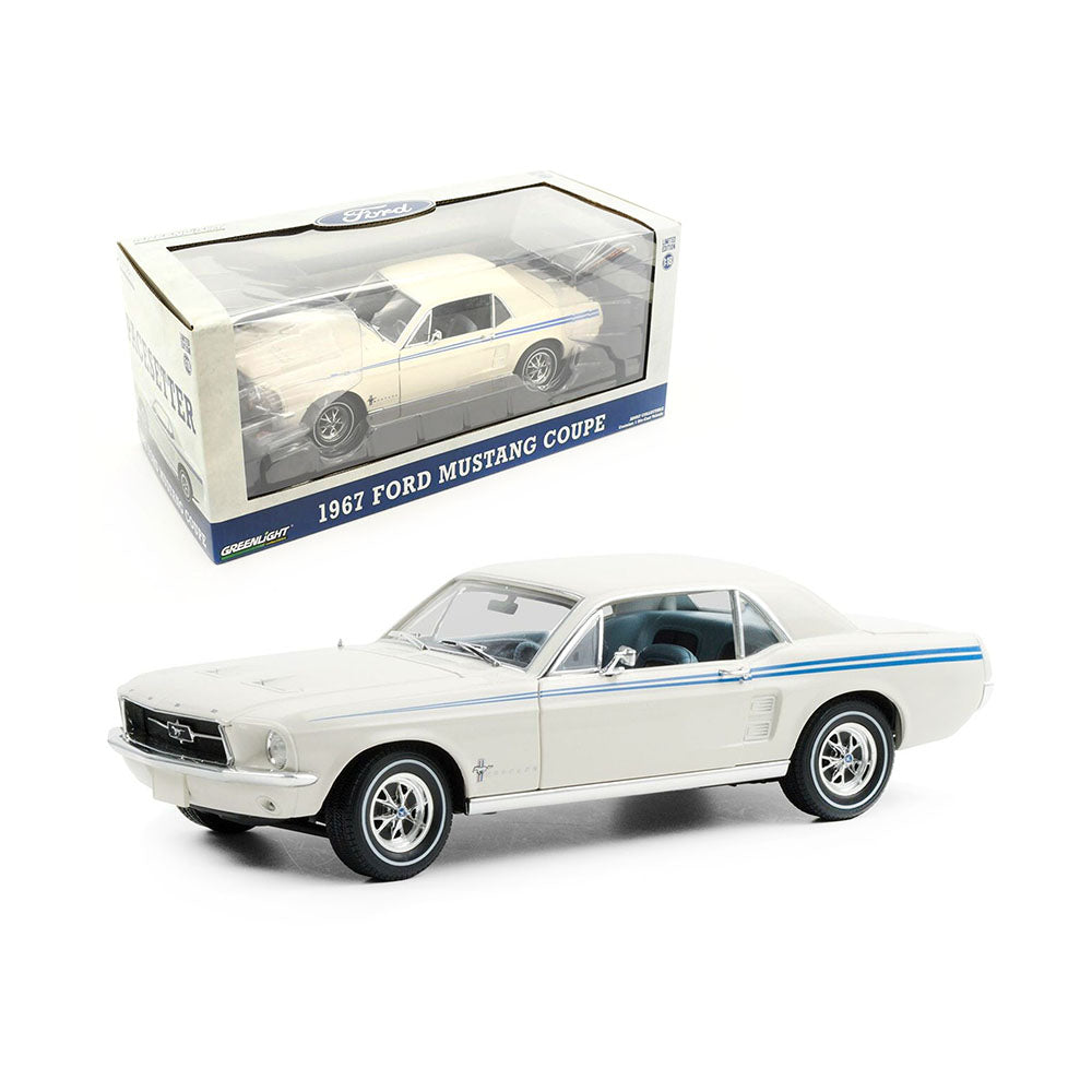 Greenlight 1:18 Scale Ford Mustang Pacesetter Special 1967 Diecast Model Car White