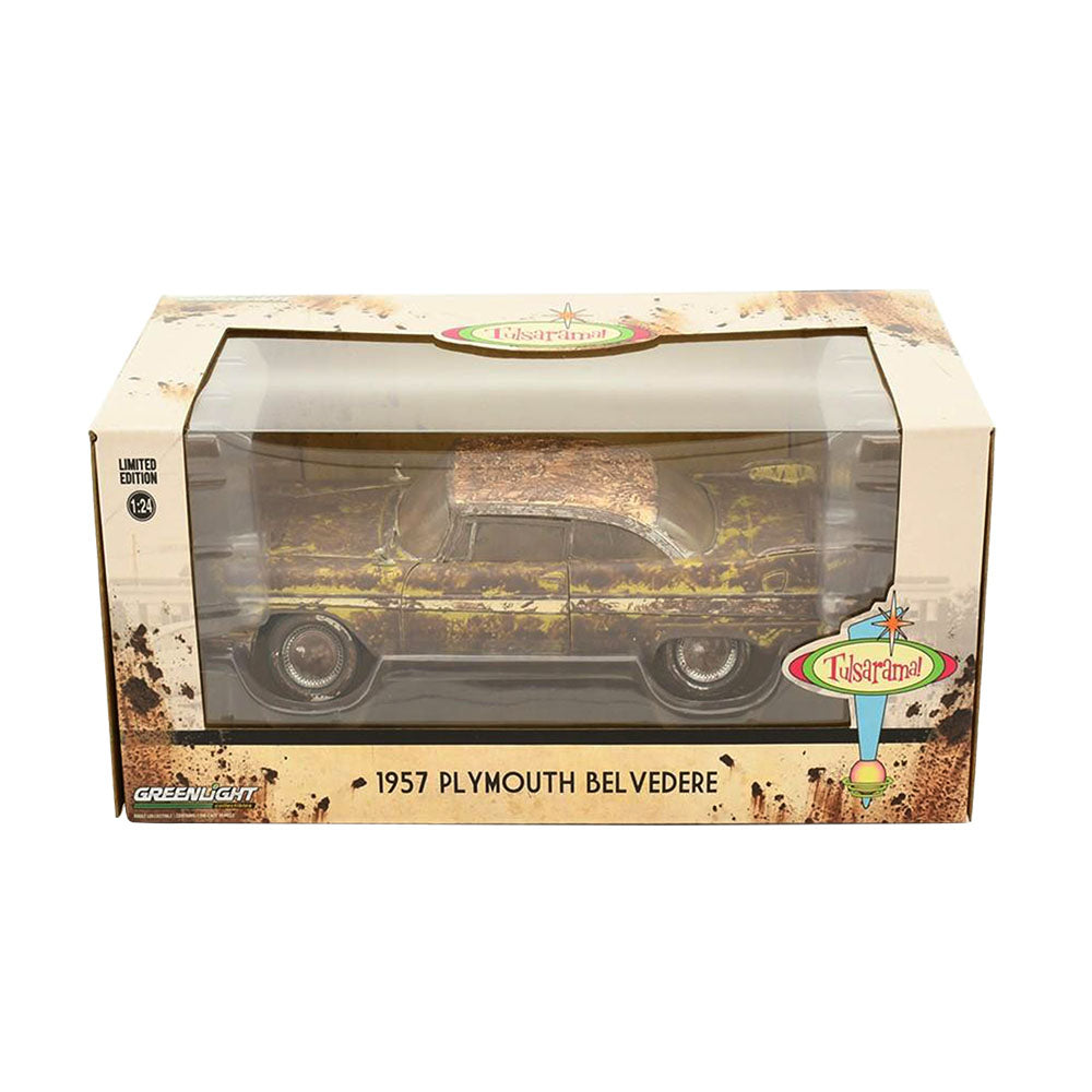 Greenlight 1:24 Scale Plymouth BelVedere Unearthed 1957 Diecast Model Car Tulsa
