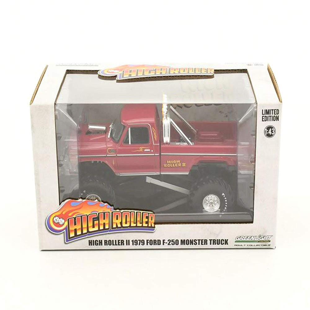Greenlight Licensed 1:43 Scale High Roller II Ford F-250 Monster 1979 Diecast Model Truck
