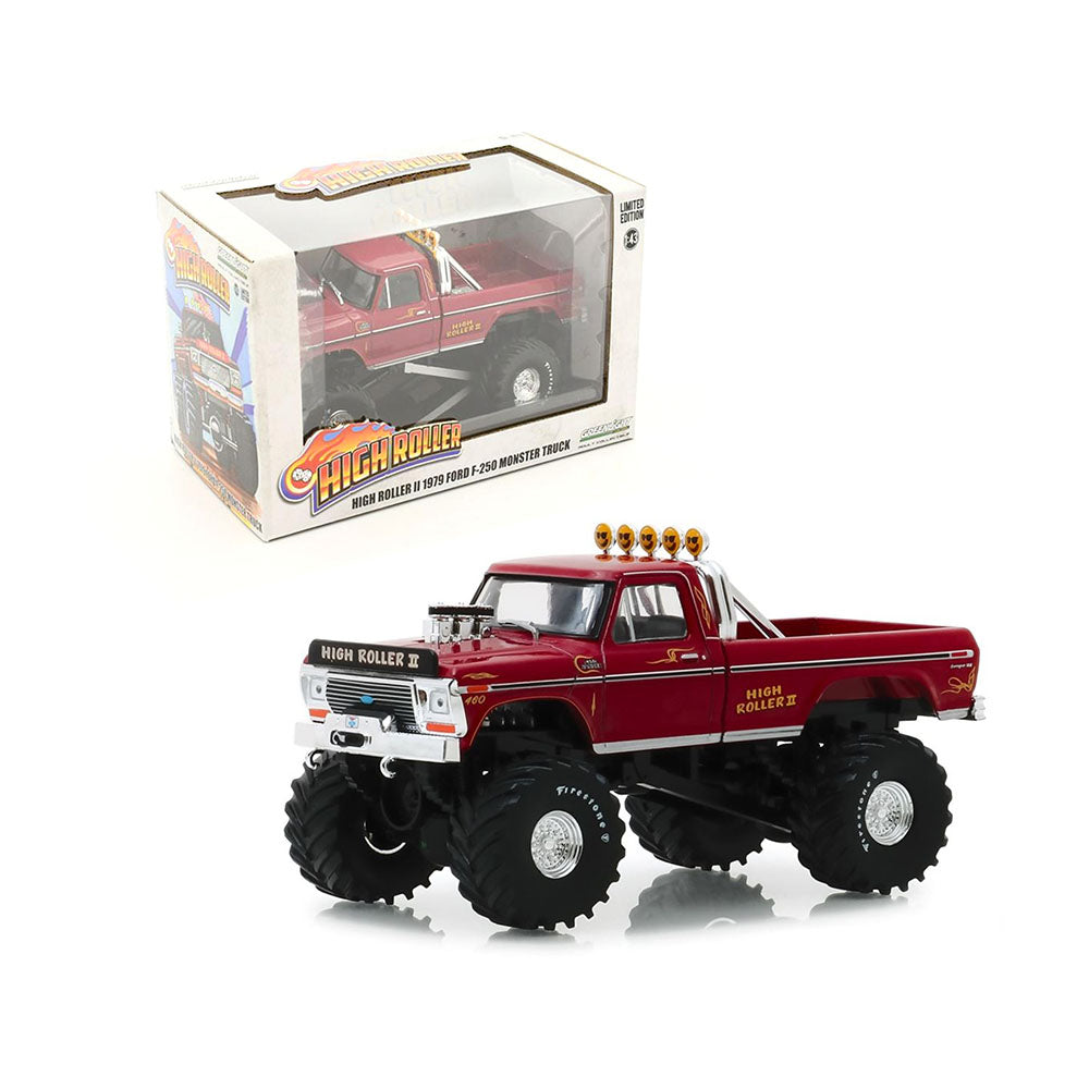 Greenlight Licensed 1:43 Scale High Roller II Ford F-250 Monster 1979 Diecast Model Truck