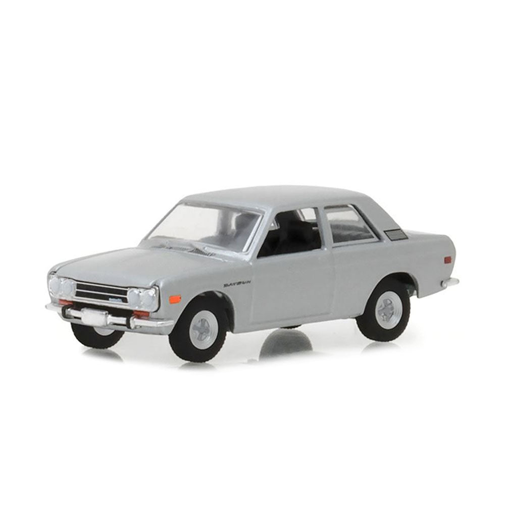 Greenlight Licensed 1:64 Scale Datsun 510 1970 Diecast Model Car Silver