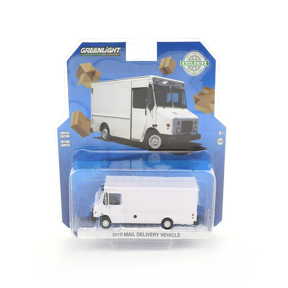 Greenlight Licensed 1:64 Scale Mail Delivery Van 2019 Diecast Model Toy White