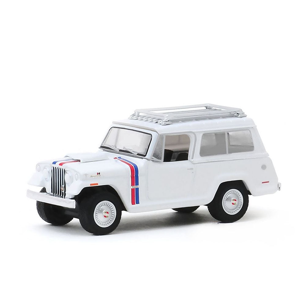 Greenlight Licensed 1:64 Scale Jeep Jeepster Commando Hurst Edition 1971 Diecast Model Car White
