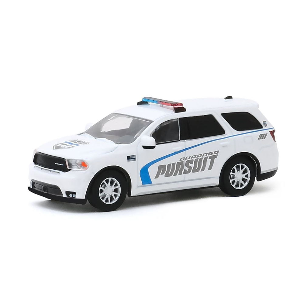 Greenlight Licensed 1:64 Scale Dodge Durango Pursuit Police SUV 2019 Diecast Model Car White